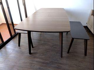 dining table and bench ( trade in Arpil)