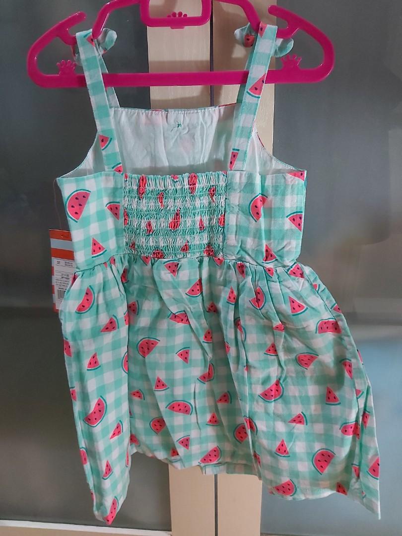 Dress Cat Jack watermelon 3T Bayi Anak Baju Anak Perempuan