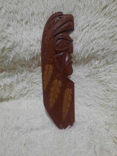 Eagle chief wood carving