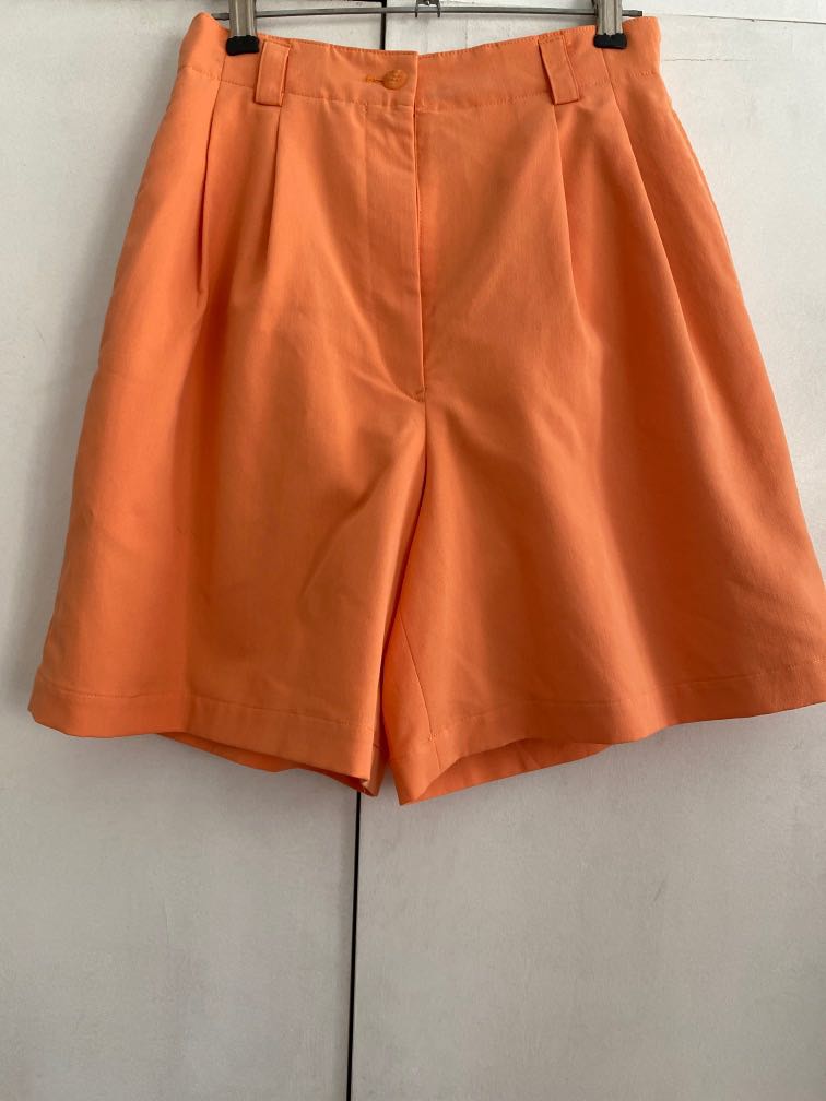 Fila shorts womens orange clearance