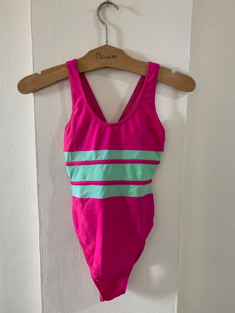 Fuschia Pink one piece, Women's Fashion, Swimwear, Bikinis & Swimsuits ...