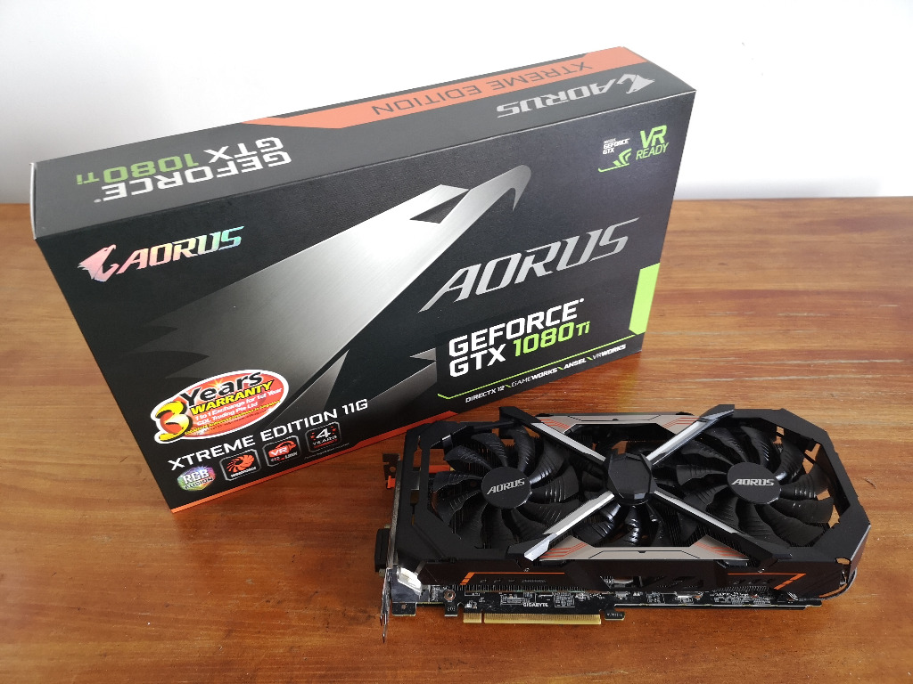 respekt Rengør soveværelset Samtykke Gigabyte AORUS GeForce® GTX 1080 Ti Xtreme Edition 11G, Computers & Tech,  Parts & Accessories, Computer Parts on Carousell