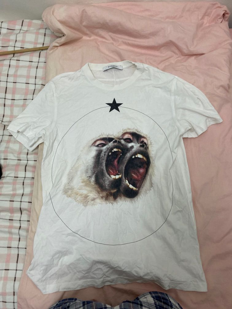 Givenchy white clearance monkey t shirt