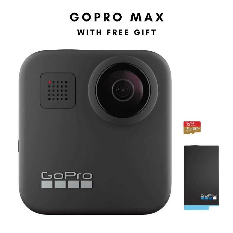 360　HD　—　Touch　Stabilization,　相機-　Screen　Photos　Video　Spherical　Waterproof　攝影器材,　Streaming　with　Traditional　360　Live　MAX　5.6K30　1080p　16.6MP　Camera　【附送贈品】GoPro　MAX　超高清攝像機6K防水全景運動相機GoPro　Carousell