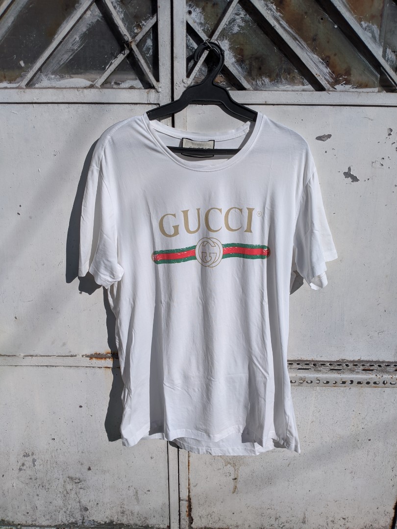 silver gucci shirt