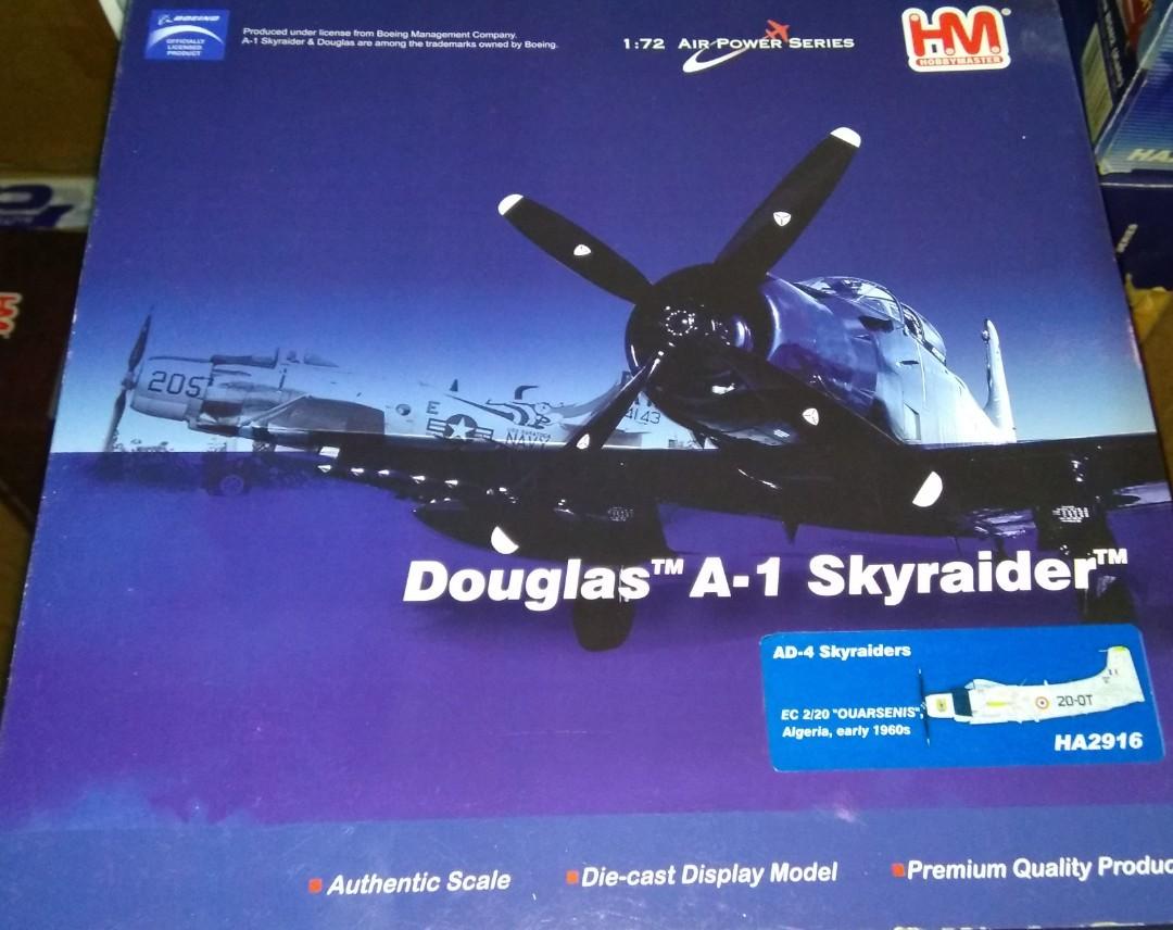 EC-2/20 Ouarsenis,1960 DOUGLAS AD-4 SKYRAIDERS HA2916 HOBBY MASTER 1/72  Réf 