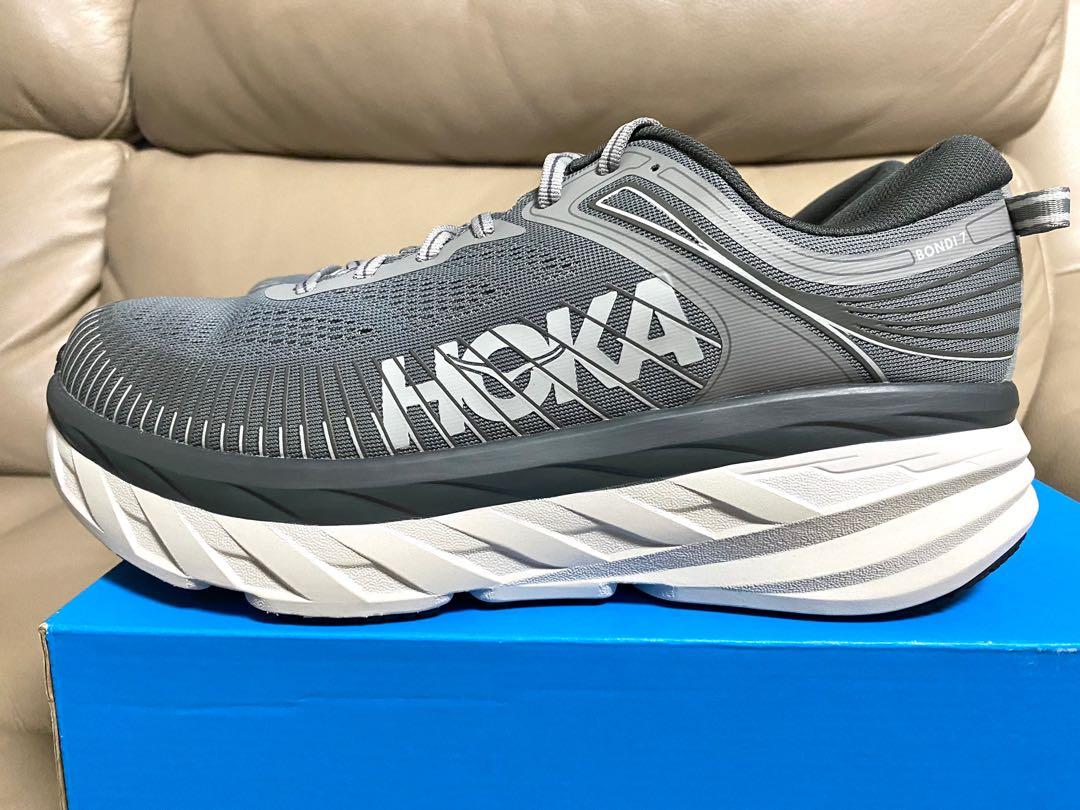 Hoka One One Bondi 7 - X Wide 4E wild dove/ dark shadow US9, 男裝