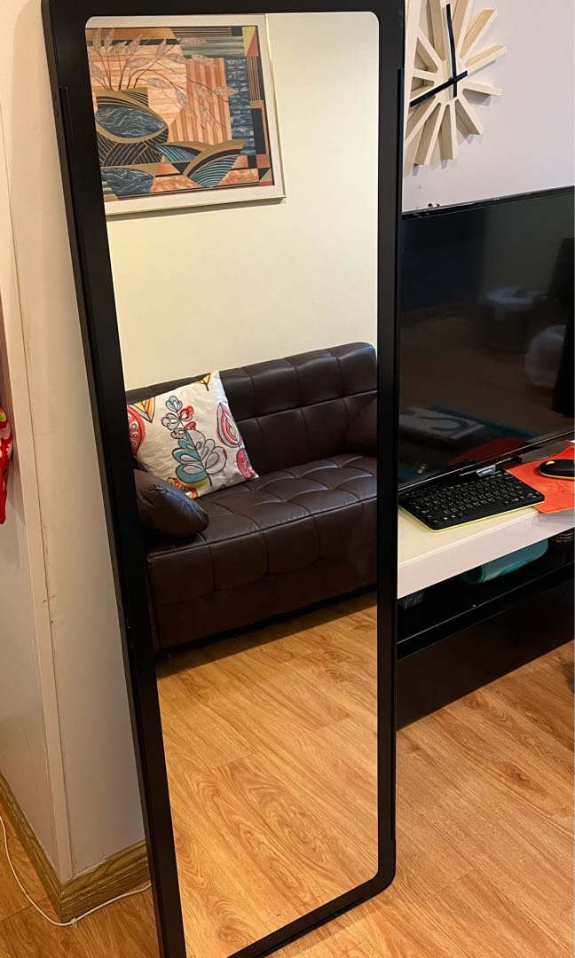 Ikea GRUA Mirror black, 傢俬＆家居, 傢俬, 其他家居傢俬 Carousell