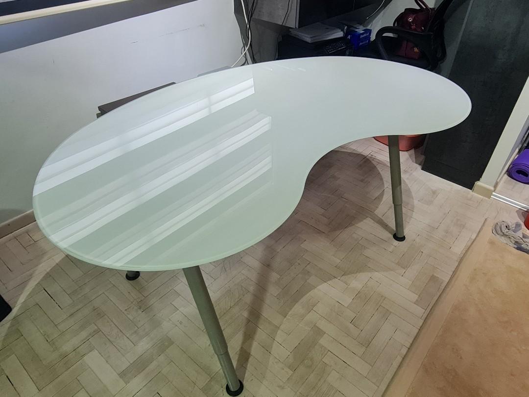 Kidney shaped desk ikea sale