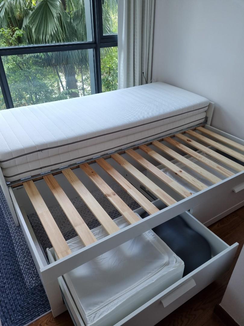 Malm Pull Up Storage Bed Review Dandk Organizer