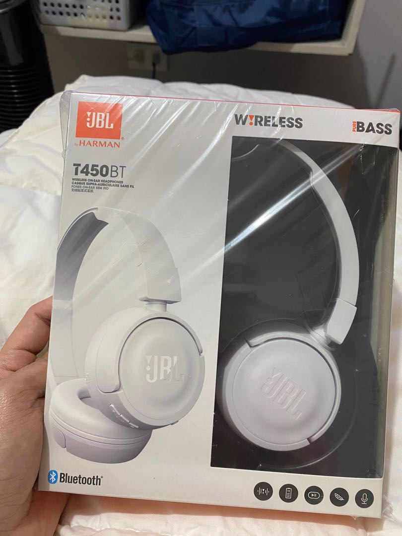 JBL by Harman Wireless Headphones T450BT Bluetooth Audio