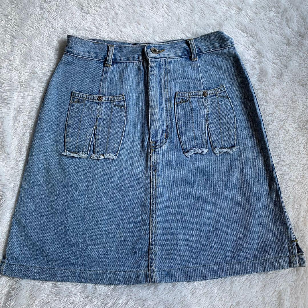 Jeans Skirt, Fesyen Wanita, Pakaian 