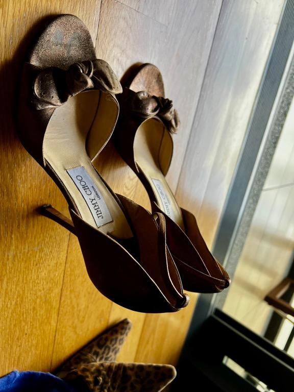 Bronze hot sale evening shoes