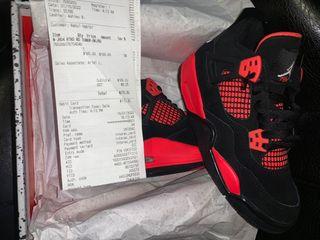 Jordan 4 “RED THUNDER” Brand New with receipt