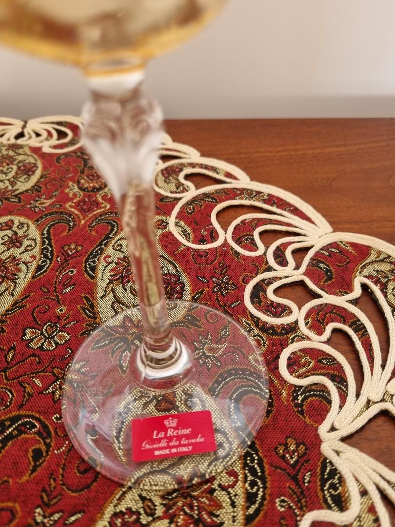 La Reine Italy Crystal wine glasses with Decanter, Furniture & Home Living, Kitchenware