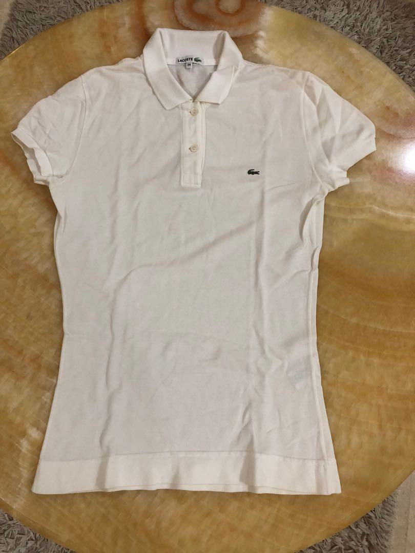 Lacoste polo t shirt woman 34, Fesyen 