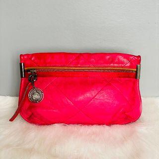 Lanvin Amalia Pink Soft Leather Clutch Bag