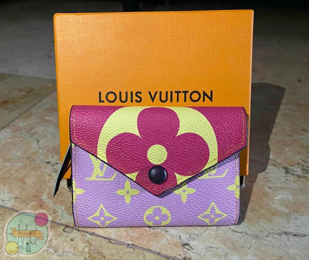 Louis Vuitton, Bags, Louis Vuitton Giant Monogram Zoe Wallet Purple