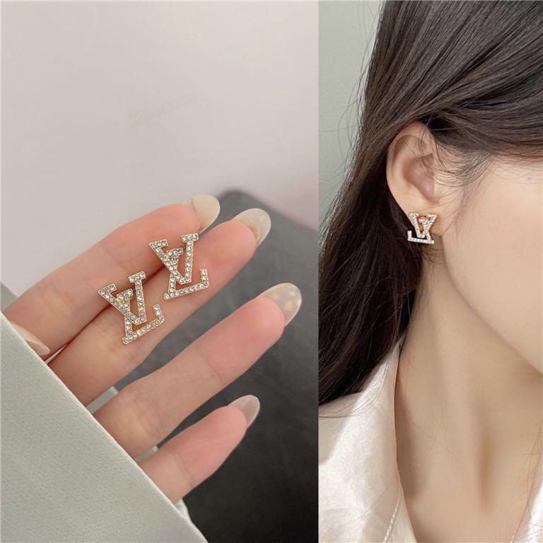 LV Hoop Earrings, Women's Fashion, Jewelry & Organisers, Earrings on  Carousell