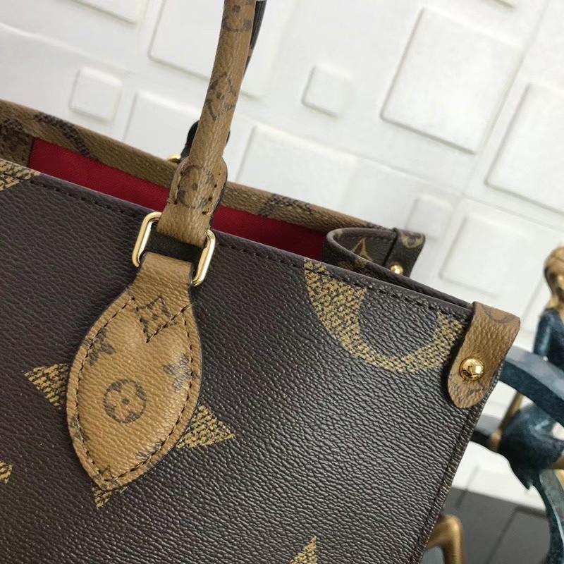 Lv on the go reverse monogram shopper bag (Category: Luxury Bags & Wallets) located in Makati City. Submitted by luxurbagonlineshop (Listing ID 1139186815, Image 2). Description: large 41cm 3500 medium 35cm 3000.