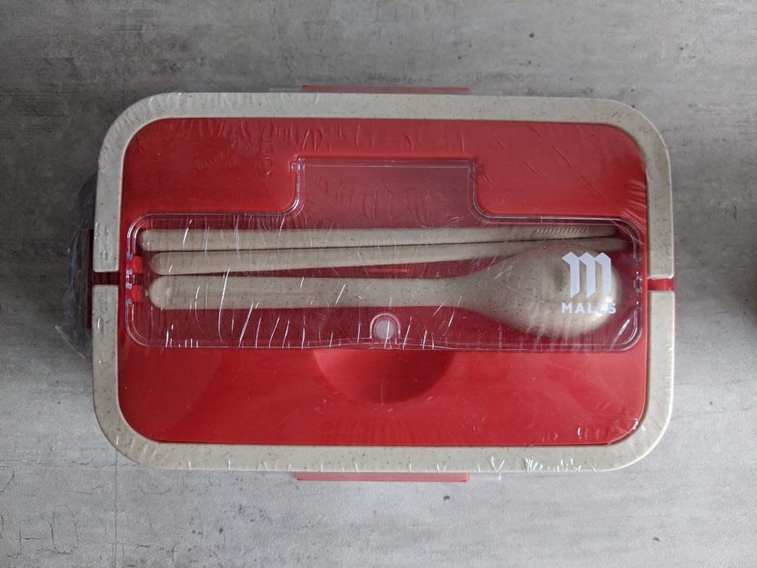 M Malls lunch box (inclusive of chopsticks and spoon), Furniture & Home