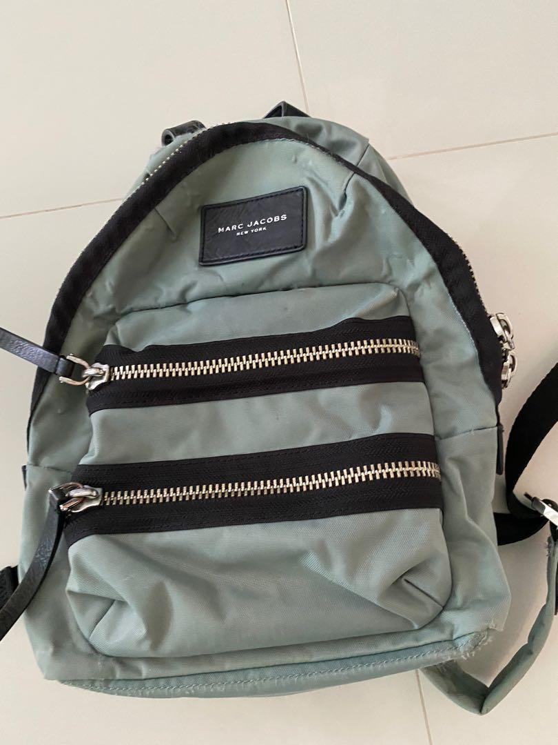 Marc Jacob’s nylon biker mini backpack light blue, Women's Fashion