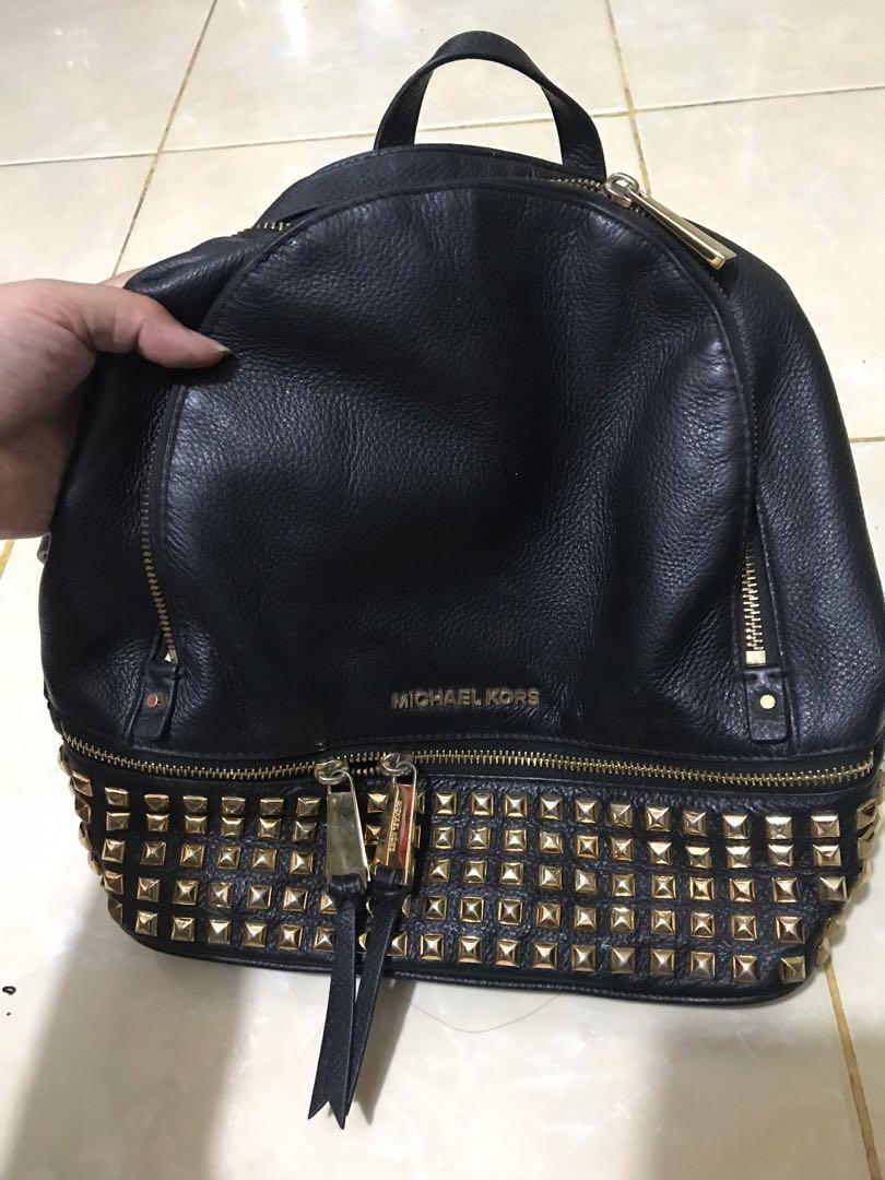 Michael kors backpack studded on sale