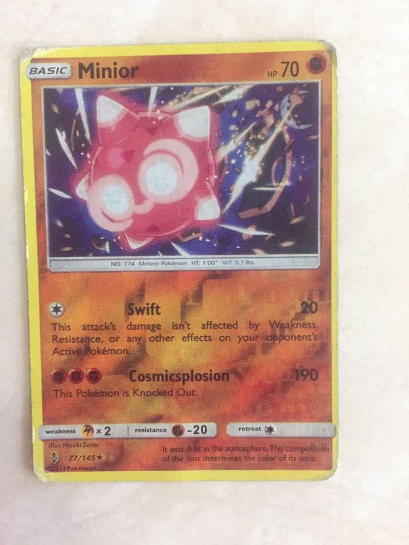 minior pokemon card price Orange Shiny or Non 6 IV Competitive Customizable Pokmon Scarl Shiny Living Dex Fighting Ability Falling Star Once during your turn (before your attack) Minior Card Prices & Value