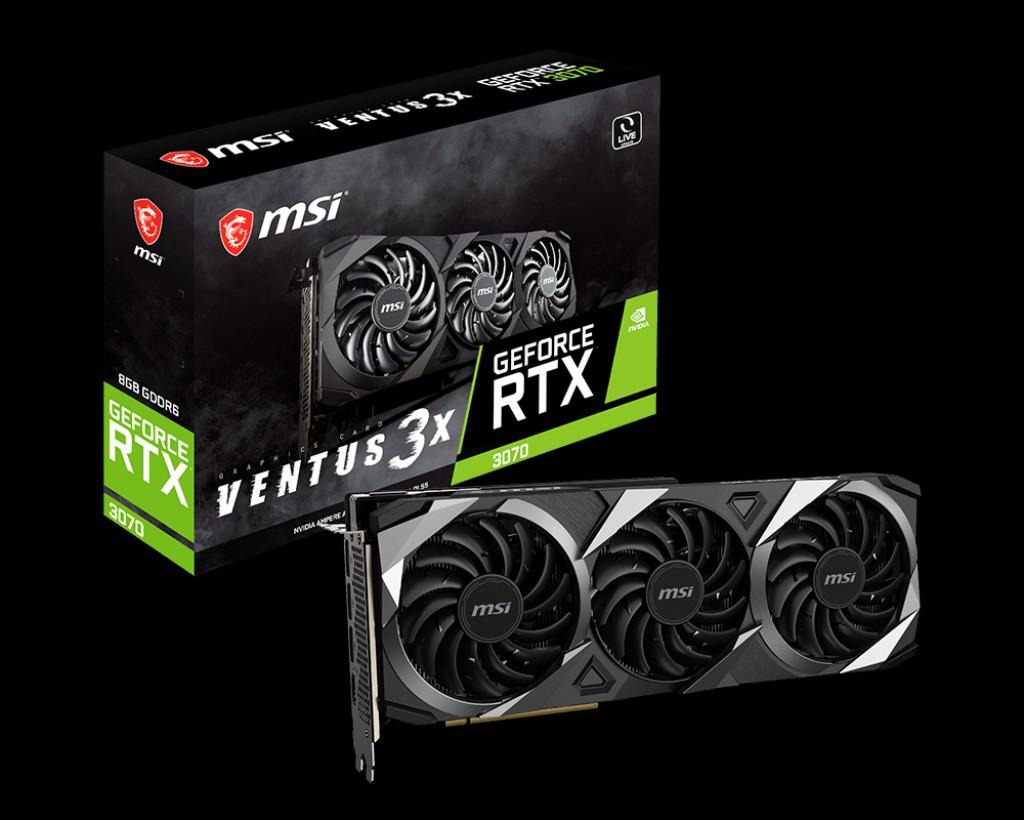 MSI 微星GeForce RTX 3070 VENTUS 3X 8G OC 顯示卡香港行貨, 電腦