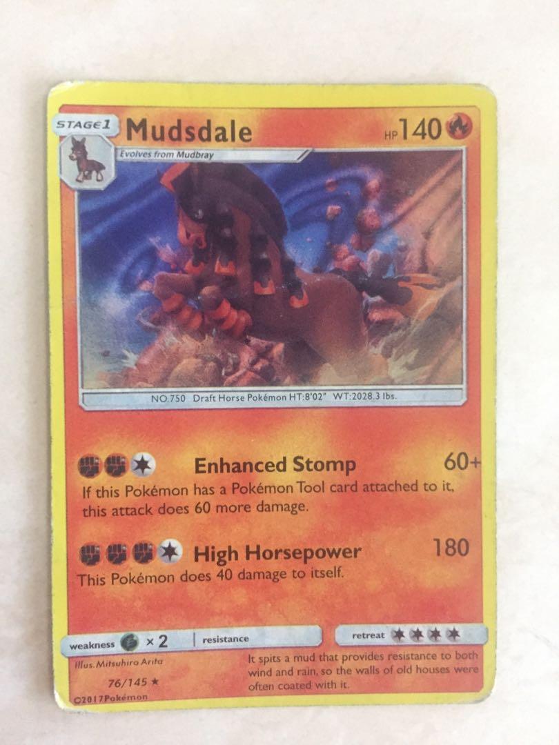 Mudsdale Pokemon Card, Hobbies & Toys, Toys & Games on Carousell