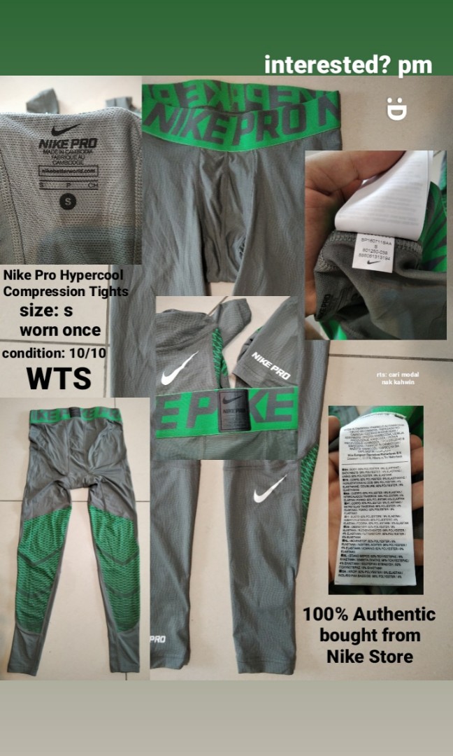 nike pro hypercool compression tights