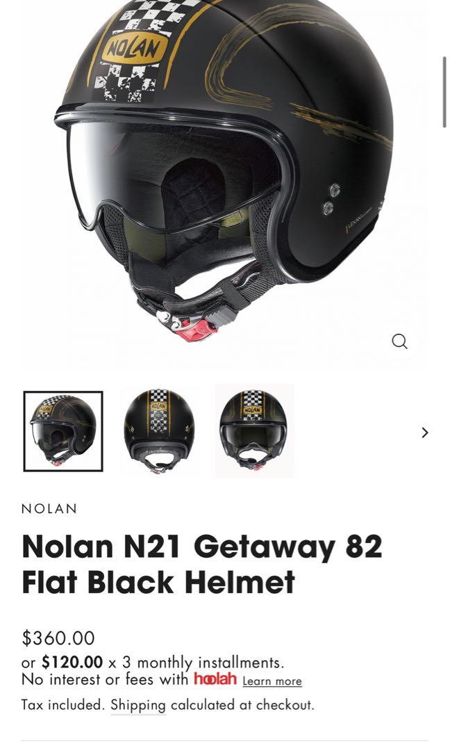 Nolan N21 Getaway 82 Flat Black Helmet 