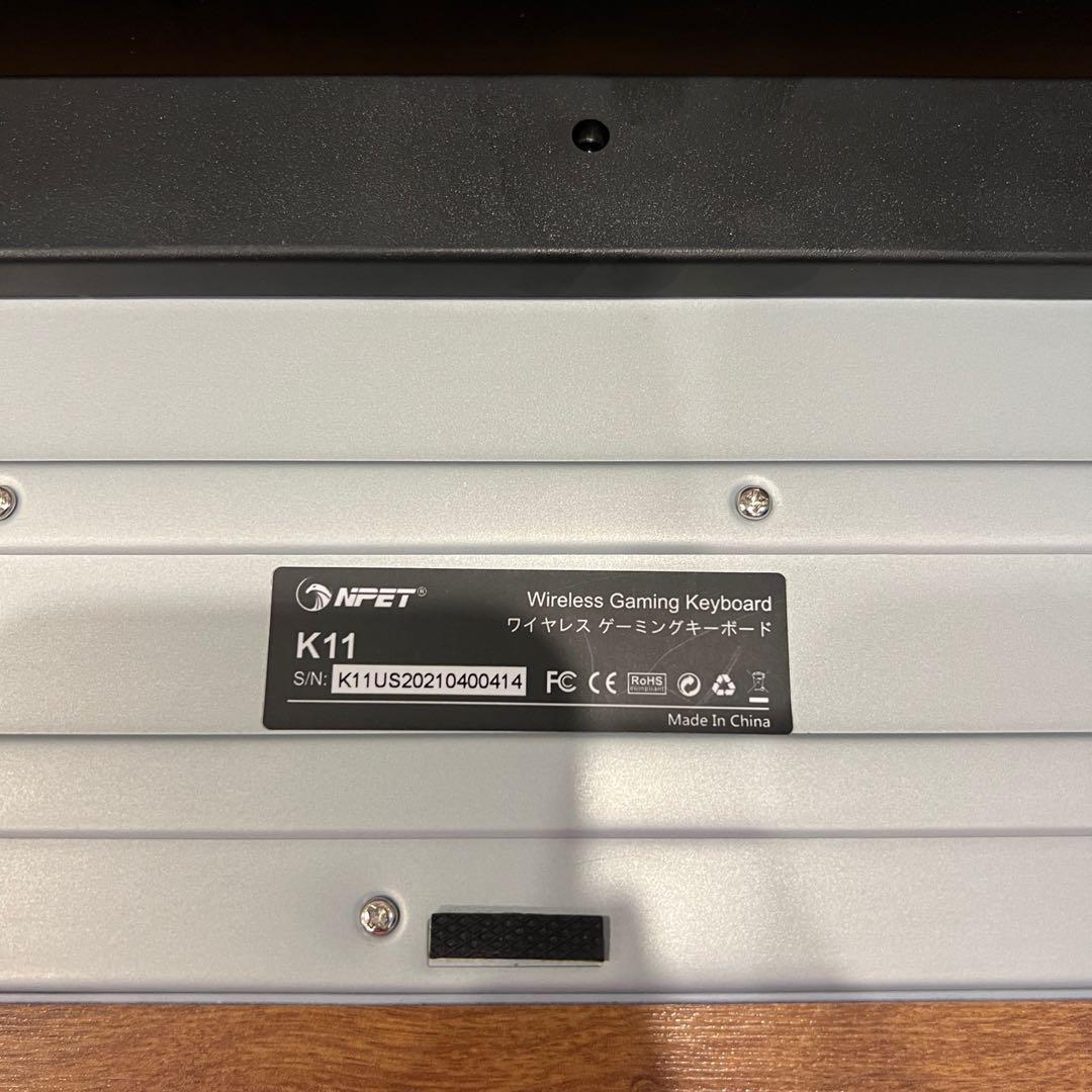 NPET K11 Wireless Gaming Keyboard, Rechargeable Backlit Ergonomic  Water-Resistant Keyboard, 2.4G Wireless Ultra-Slim Full Size Rainbow LED  Backlit Keyboard, Black, Elektronik, Bagian Komputer \u0026 Aksesoris di  Carousell