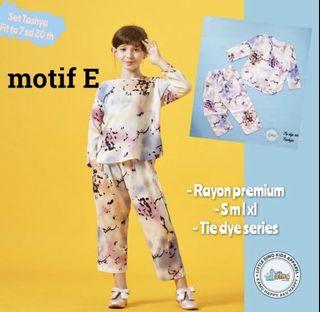 One set tie die anak 9 -10 th