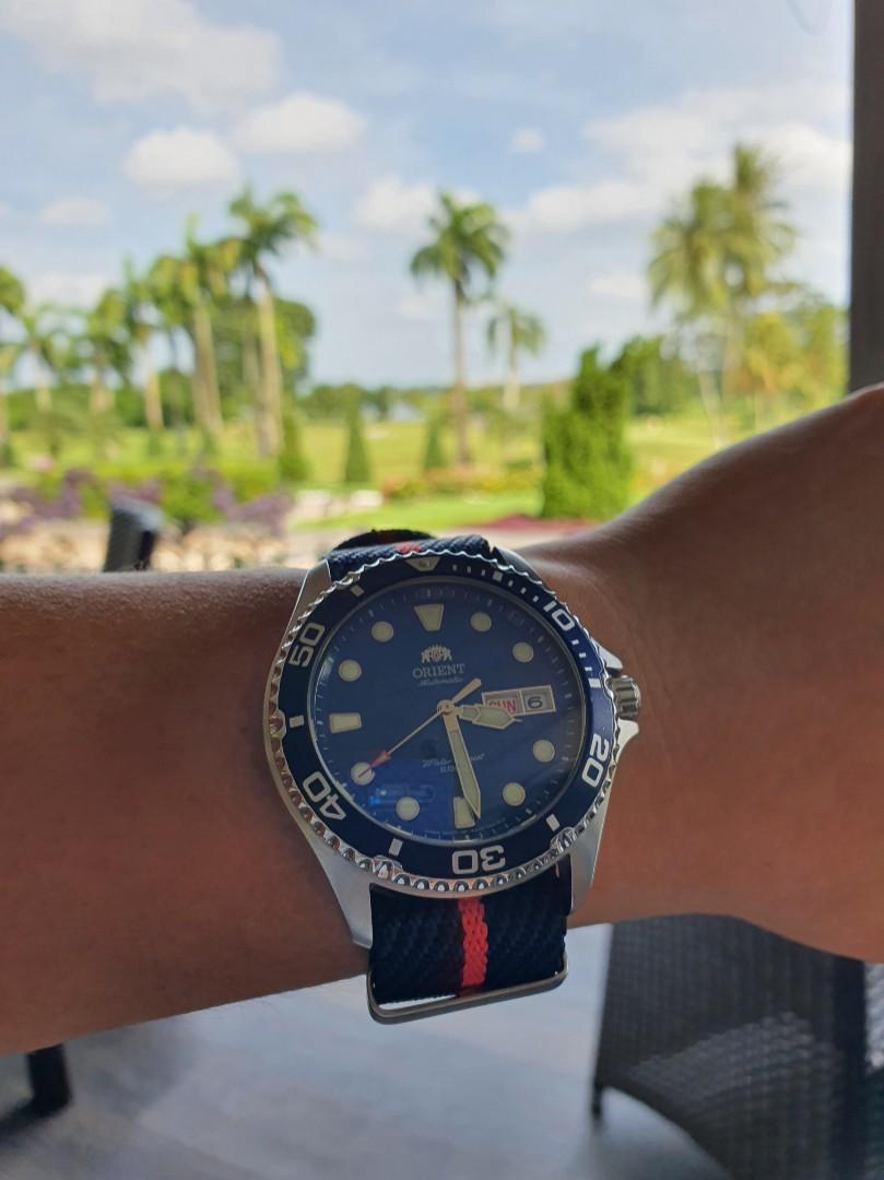 Orient Ray 2 Blue Dome Sapphire Men s Fashion Watches