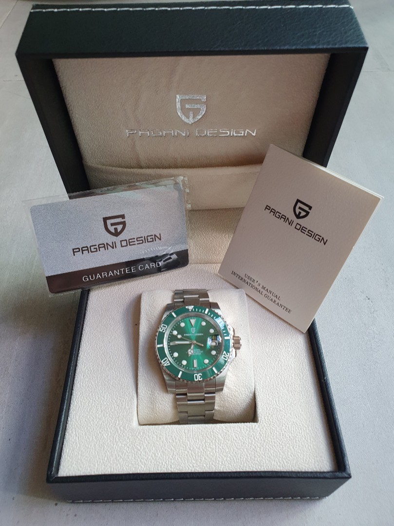 Pagani Design PD 1661 40mm Green Hulk Men s Fashion Watches