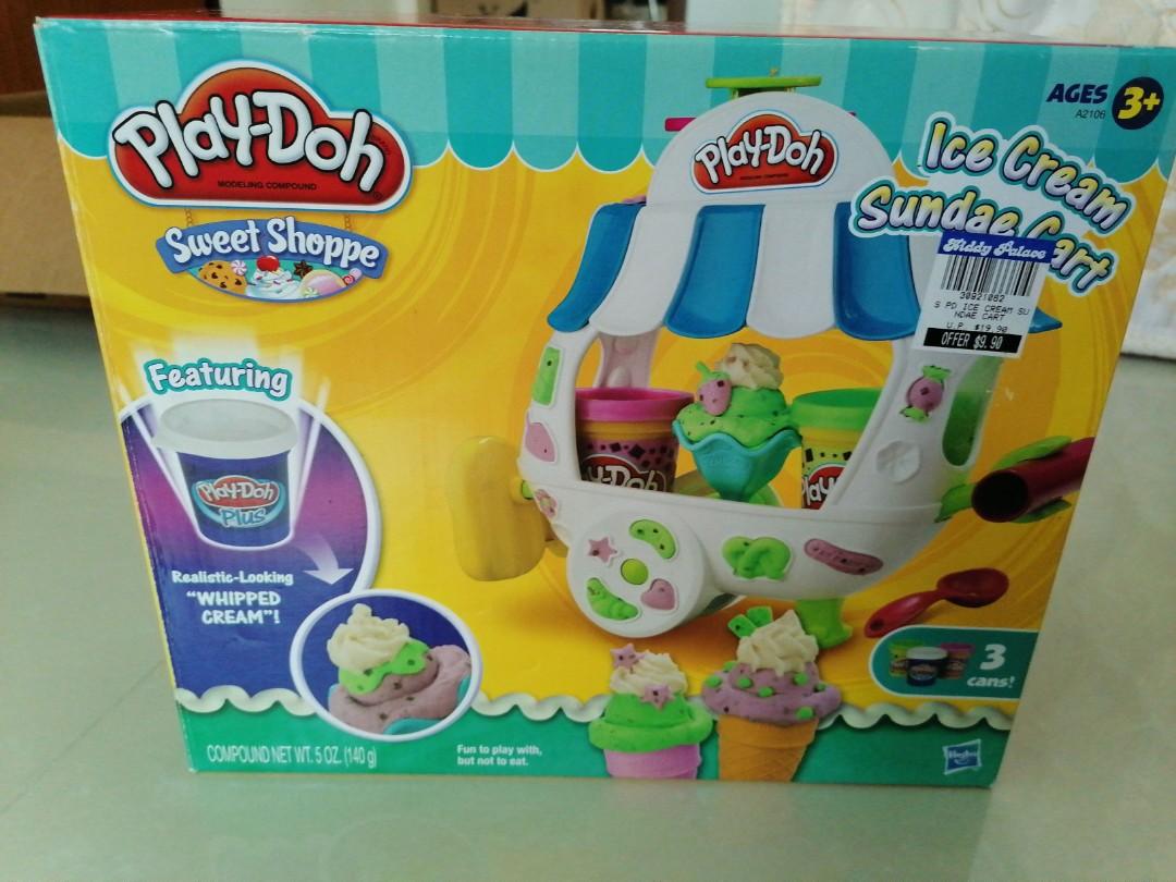 Play doh ice cream shop sundae cart