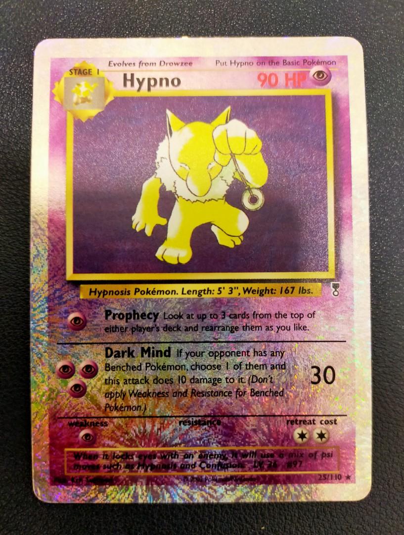 Pokemon Hypno 25/110 Rare Legendary Collection Excellent Card, Toys