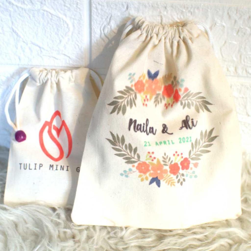 Pouch serut blacu Print SATUAN SUDAH PRINT