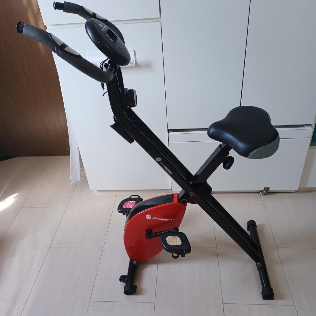 Preloved Exercise Bike Fleximuscle Sports Equipment Exercise Fitness Cardio Fitness Machines on Carousell