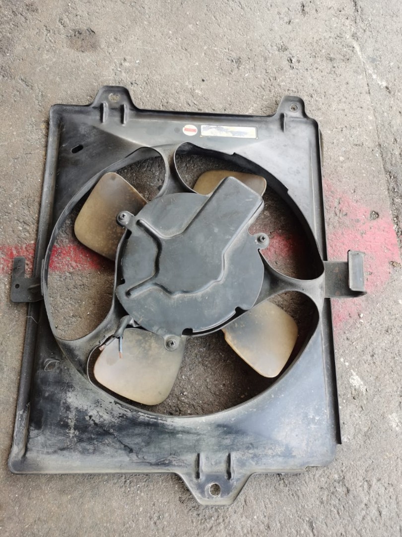 Proton WIra air cond condenser fan motor set (Denso type), Auto