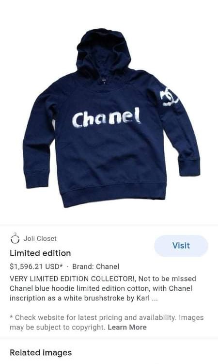 Rare Chanel hoodie, Women's Fashion 