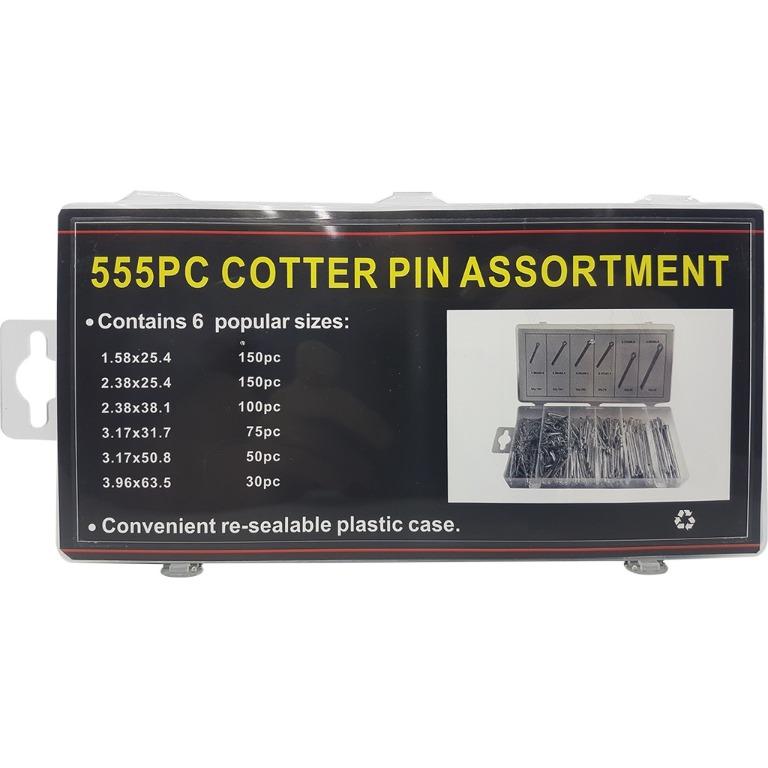 **Ready Stock In Singapore** COTTER PIN SET 555 PIECES With Plastic ...