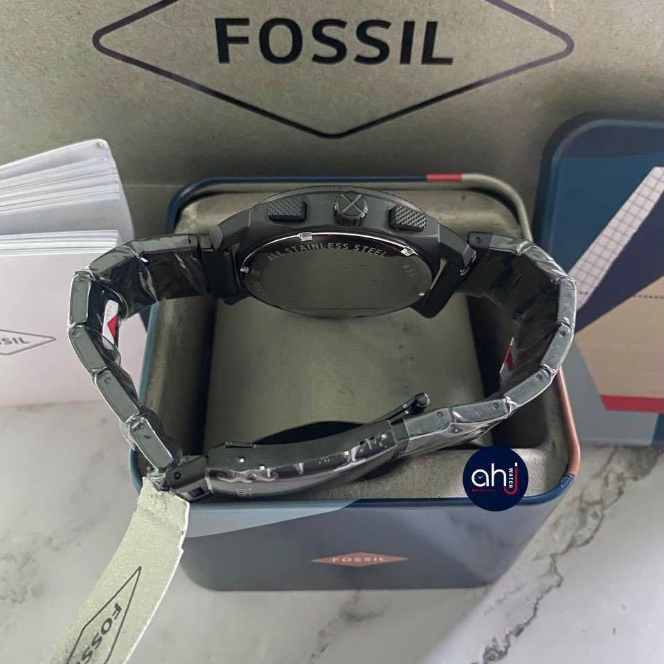READY STOCK ORIGINAL FOSSIL MACHINE MID SIZE CHRONOGRAPH BLACK