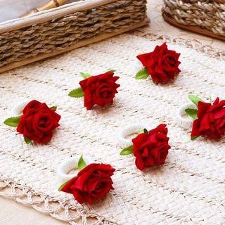 Red rose napkin holder