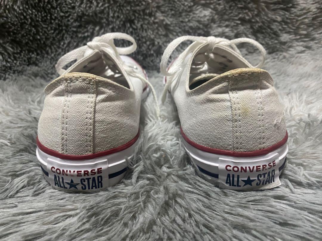 white pair of converse