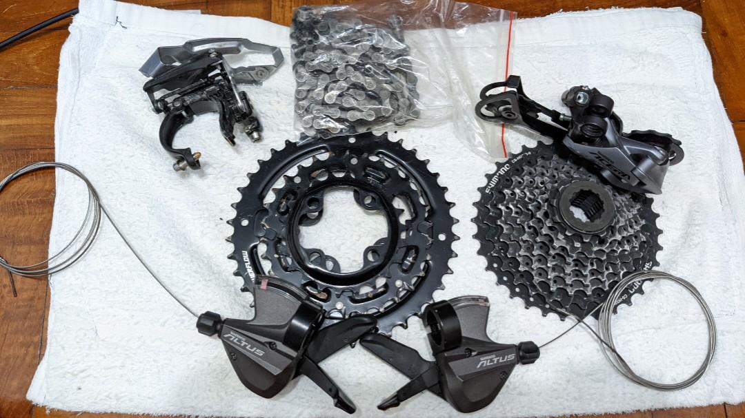Shimano altus on sale groupset price 3x9