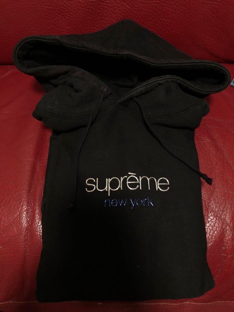 Size M) Supreme Classic Logo Hoodie, 名牌, 服裝- Carousell