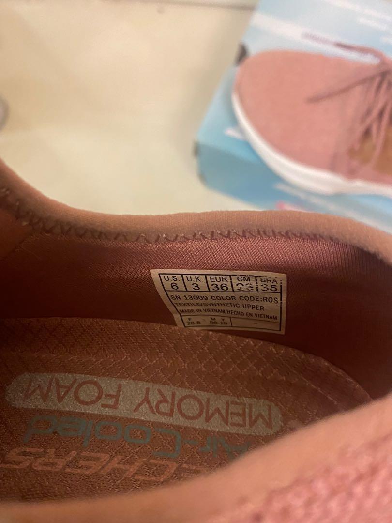 Skechers Women Air Cooled Memory Foam Pink Rose Gold Women s
