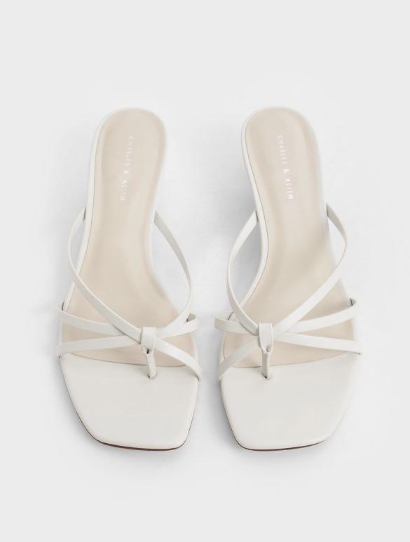 White toe loop heels sales